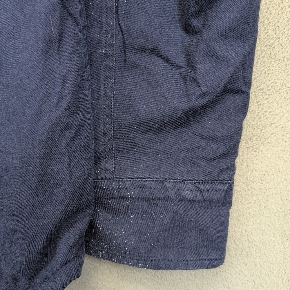 Burton Men's Dry Ride Shirt Blue Jacket Button Sherpa Fleece Lined Flannel XL - Picture 10 of 10
